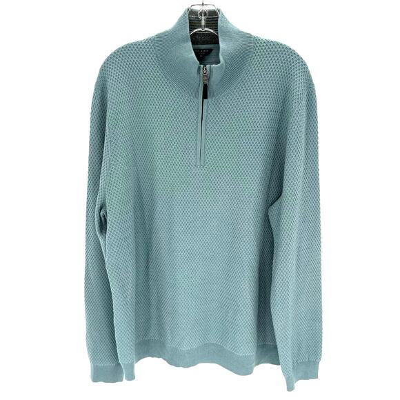 Ted Baker wool blend quarter zip men’s pullover sweater